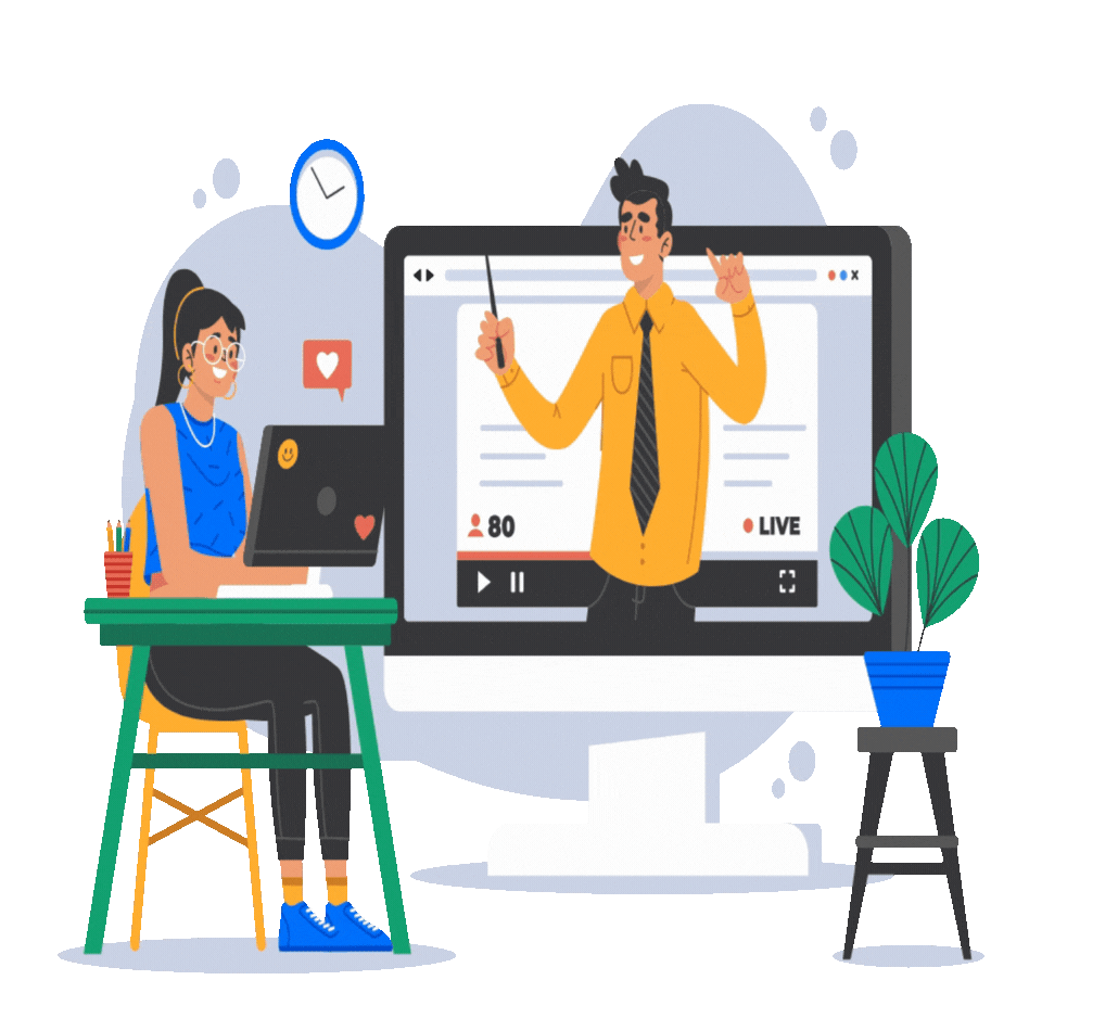 Professional online learning session